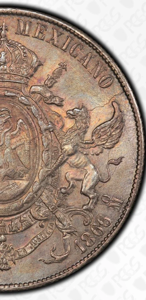 1866-Mo repunched date peso