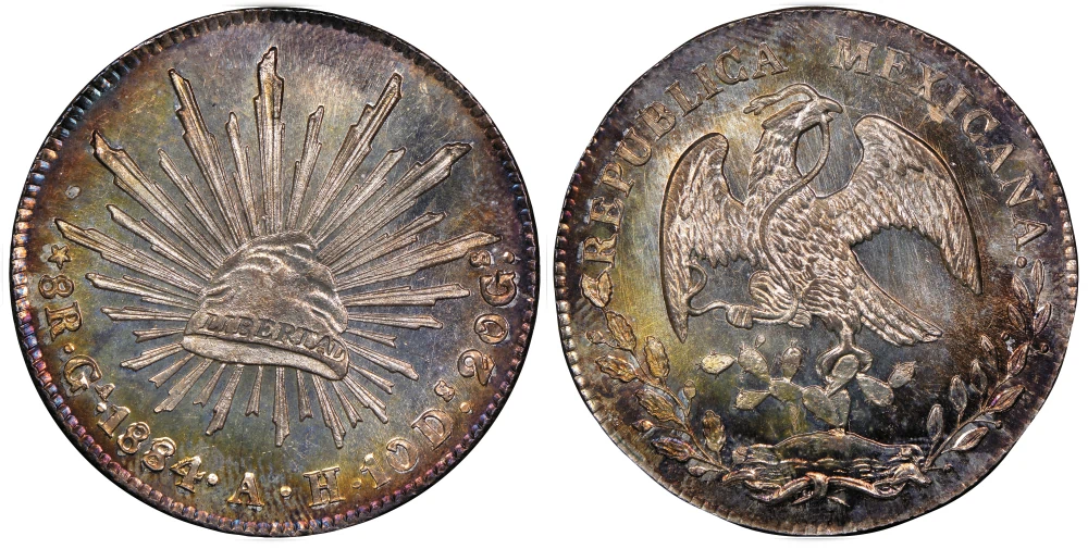 1884-Ga AH 8 Reales MS66★