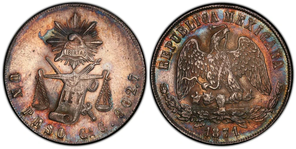 1871-Ga Guadalajara Peso