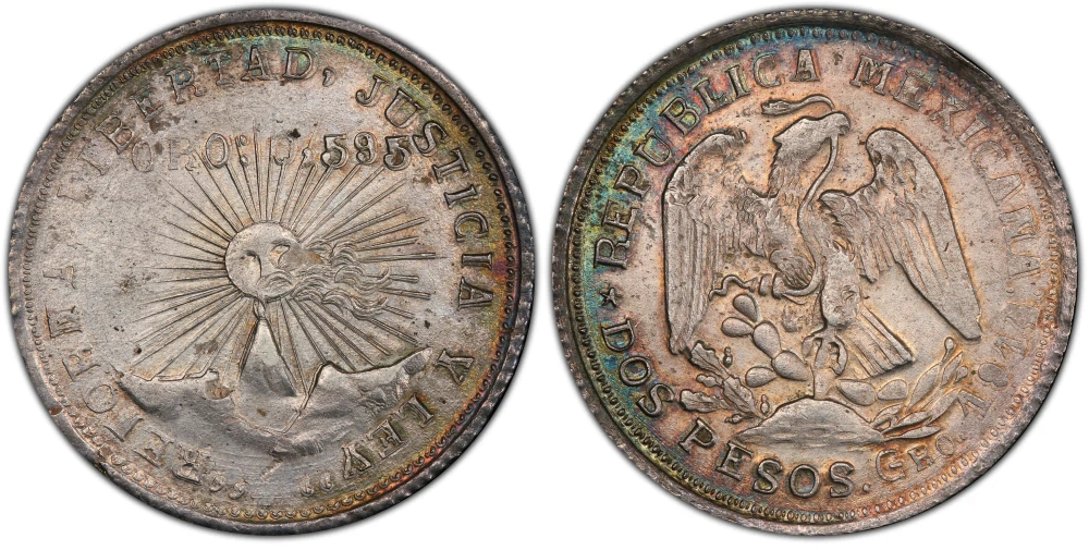 1914 Guerrero Dos Pesos